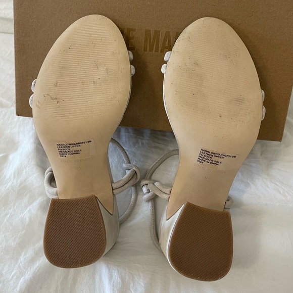 Steve Madden Harrlow Suede Strappy Sandals Size 9 Dusty Gold - Picture 5 of 7